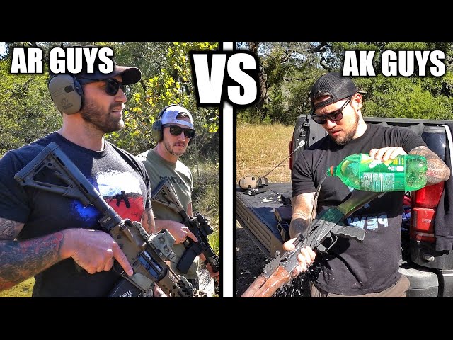 ar guys vs ak guys... but for real